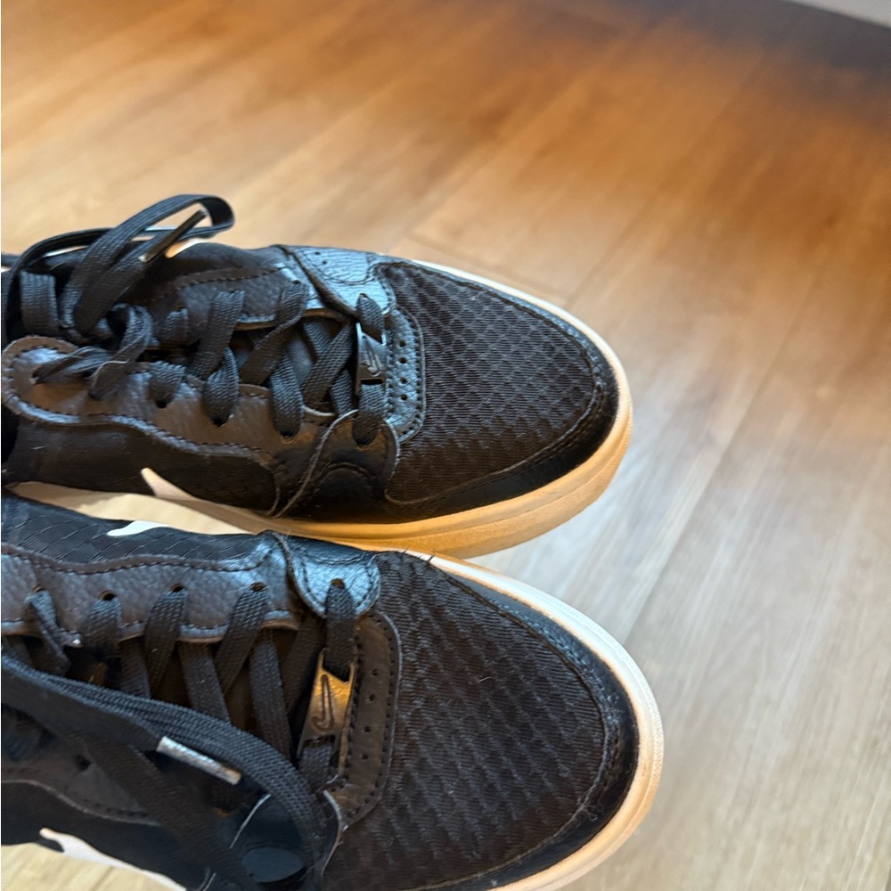 Nike Black and White Platform Sneakers - Picture 7 of 7
